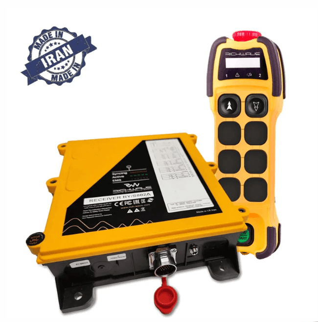 RichWave TE-RX/S202A 2-Button Dual-Speed Overhead Crane Remote Control