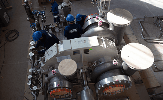 Centrifugal compressor for process gases