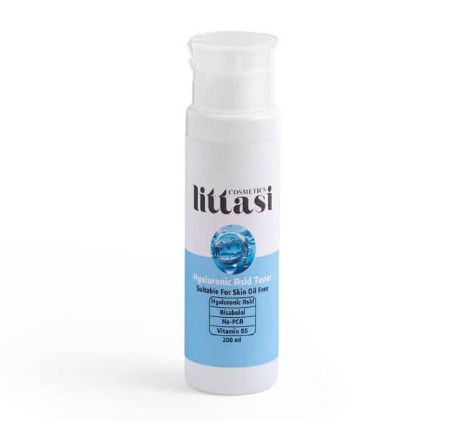 Littasi Professional Hyaluronic Acid Hydrating & Soothing Facial Toner for Dry and Dehydrated Skin with Vitamin B5, Bisabolol & Na-PCA Moisture Complex  200 ml