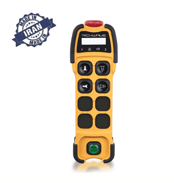 RichWave TE-S401A   /  TE-S402A  4-Button Single-Speed Overhead Crane Remote Control Transmitter