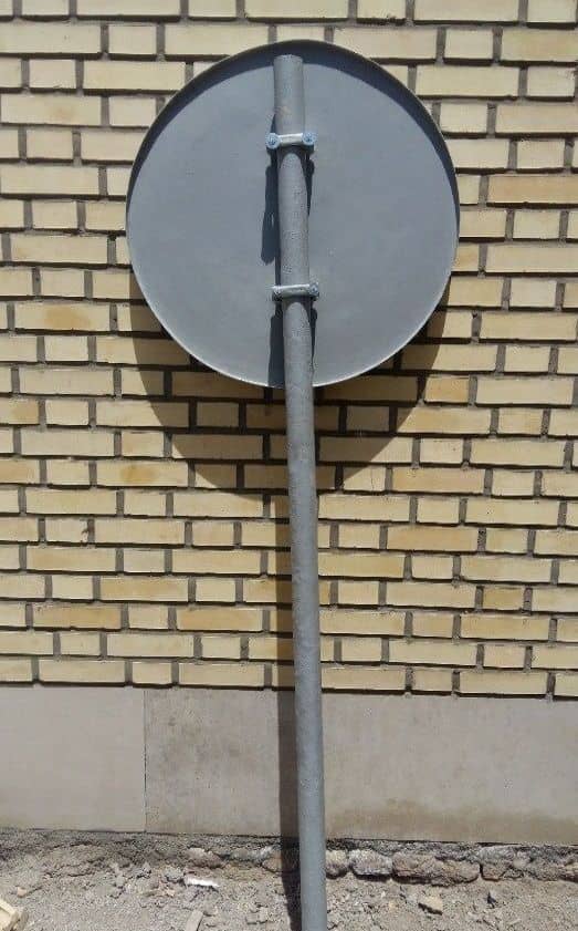 Fiberglass Reinforced Composite Traffic Sign Panel with Composite Post