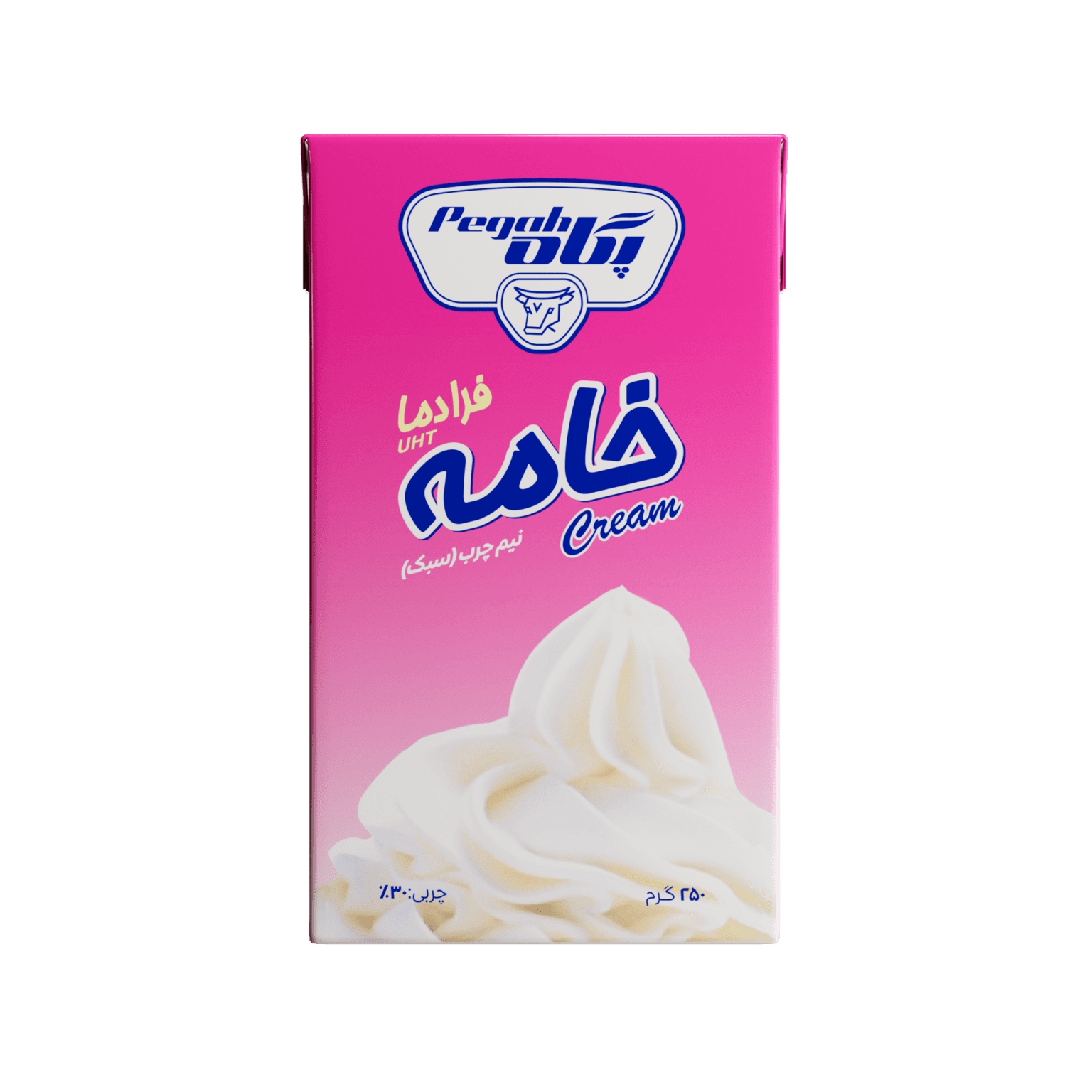 Pegah UHT Sterilized Semi-Fat Cream - 250 g