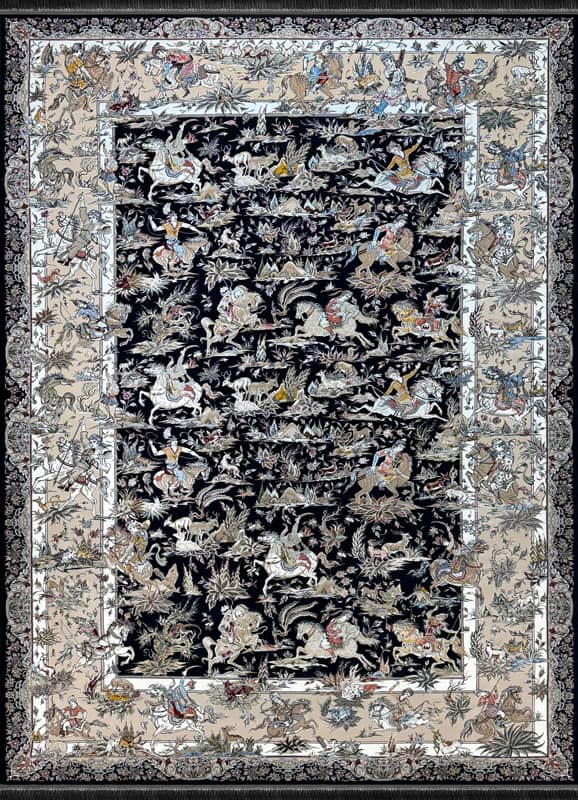 Rectangle  1200 Reeds Carpet Miras Collection - code 1221604