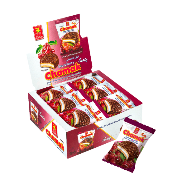 Cherry Chamak Cream Filled Biscuit