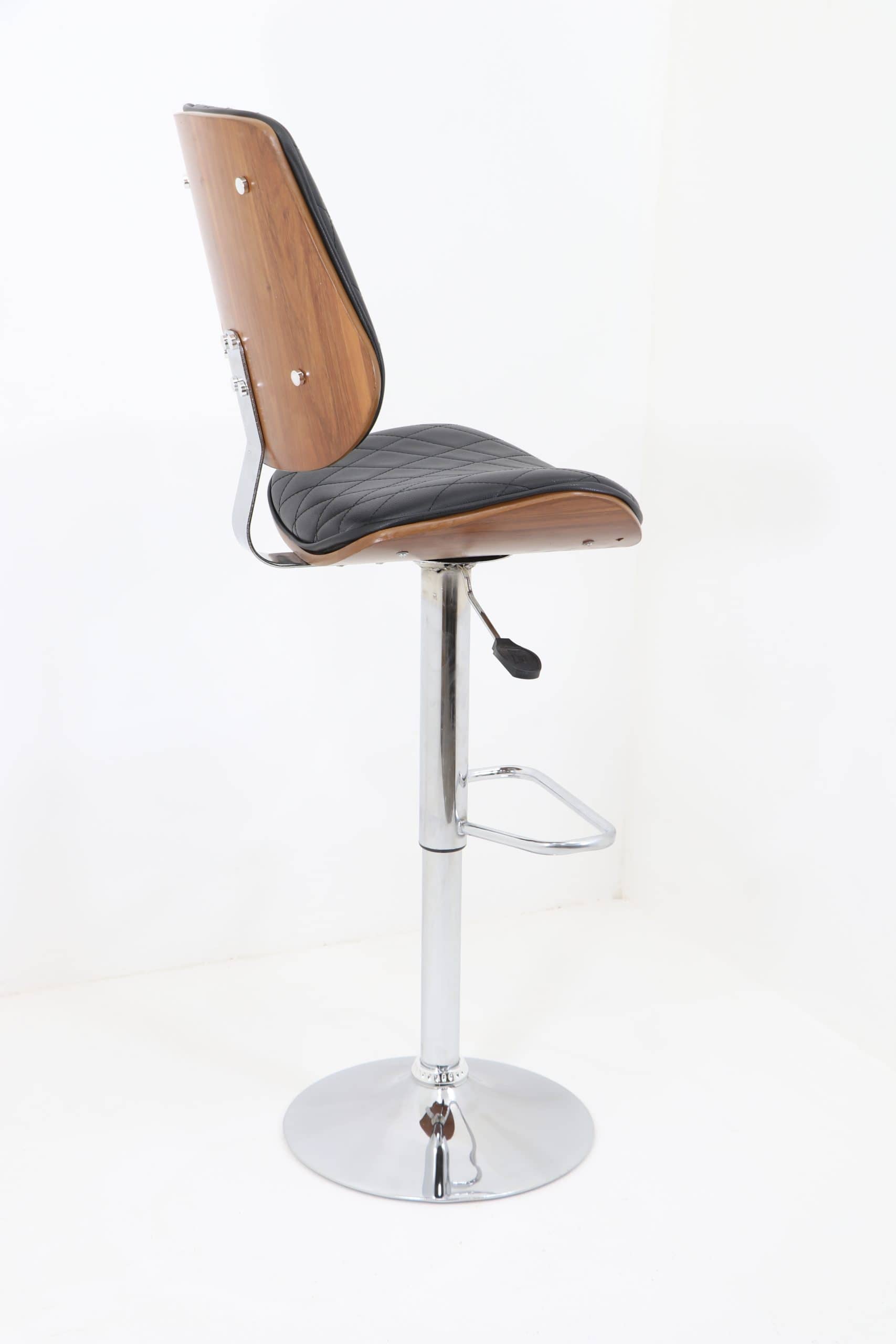 Open Jack Chair Model 2032 with Diamond Stitching - Hydraulic Height Adjustable Bar & Island Chair