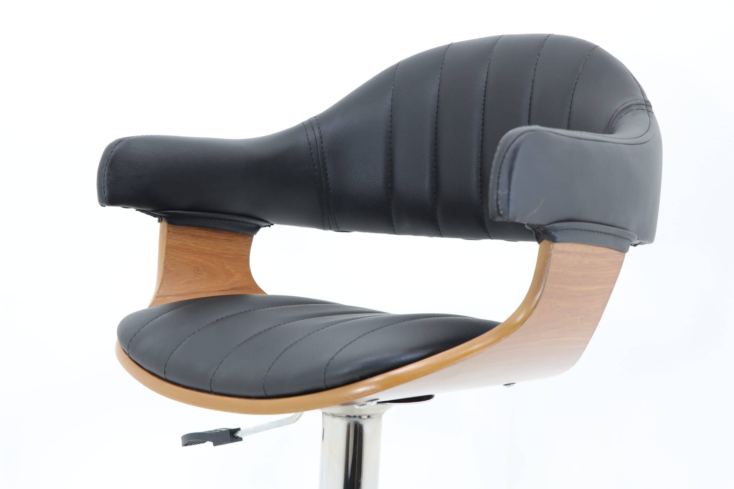 Open Jack Chair Model 2135 with Custom Stitching - Hydraulic Height-Adjustable Swivel Chair