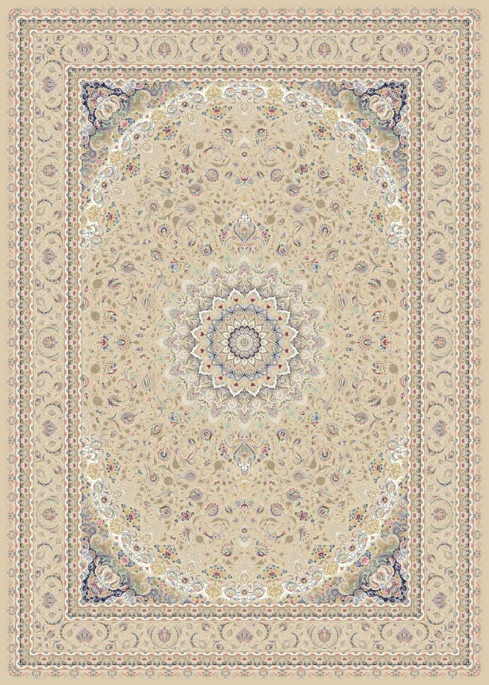 Reeds Luxury Acrylic Machine-Made Persian Carpet