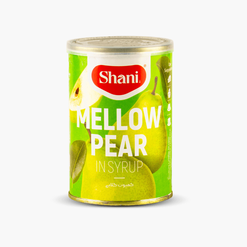 Canned Mellow Pear Compote in Sweet Syrup