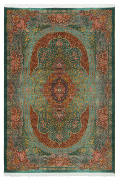 Pile Material Acrylic Rug , Classic Collection-Green 2000015184