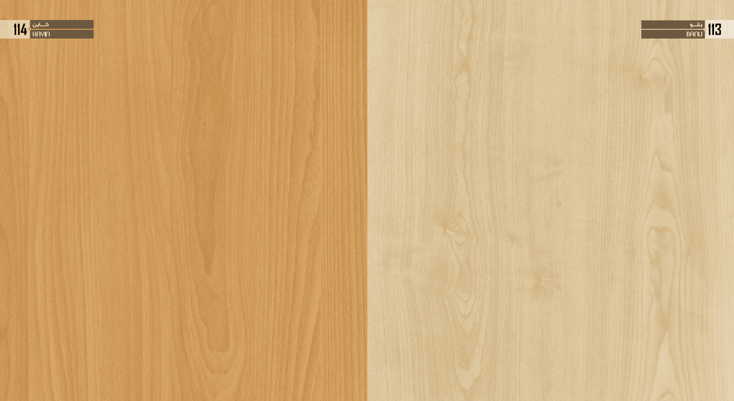 Decorative High Gloss MDF Board Solid Colors & Woodgrain Designs