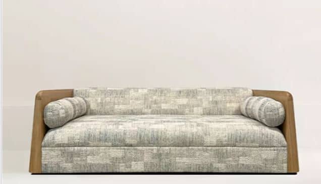Zed Design Modern 3-Seater Natural Wood Sofa with Russian Pine, Walnut or Beech Frame