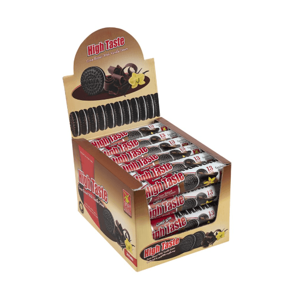 High Taste Cocoa Sandwich Biscuit with Vanilla Cream