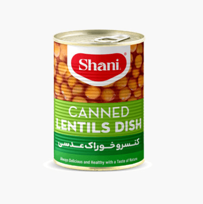 Canned Lentil Dish Made from Fresh Legumes Rich in Fiber and Essential Vitamins