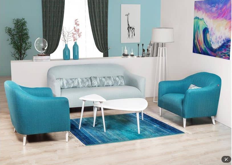 SALYON Modern Post-Modern Sofa , Fir & Plywood Frame with High-Density Sponge