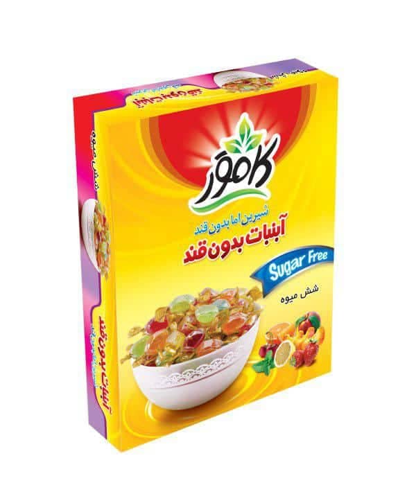 Sugar-Free Fruit Candy with Vitamin C Box Packaging (Kamvar Brand)