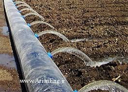Folding irrigation pipe (hydroflum)