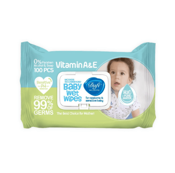 Extra Baby Cleansing Wet Wipes with Lid, 100 Sheets