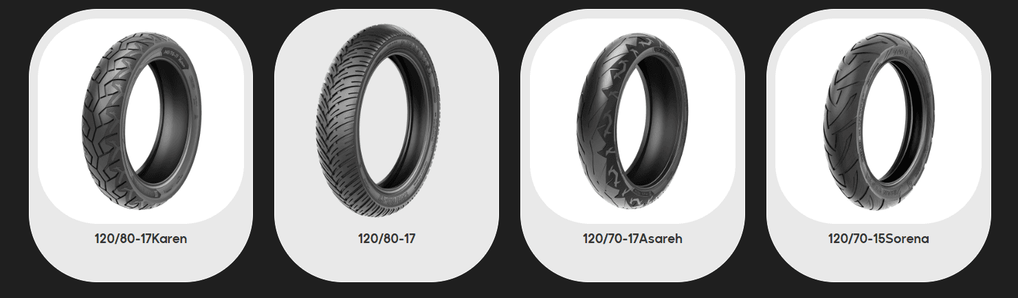 Wide Urban Motorcycle Tires Front & Rear 6PR