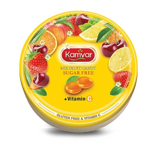 Sugar-Free Mixed Fruit Candy with Vitamin C (Kamvar Brand)