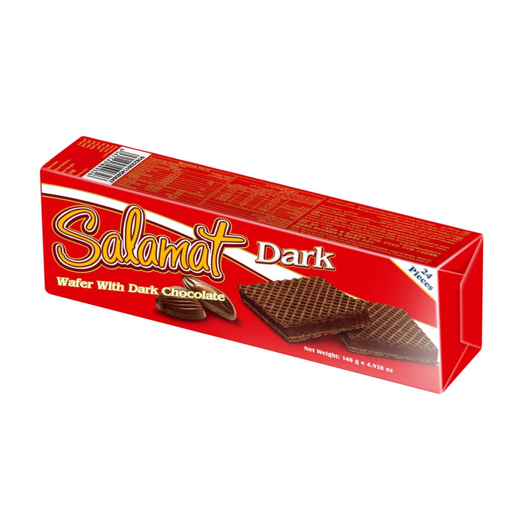 Salamat Vaina Dark Chocolate & Milk Coffee Cream Wafer Biscuits - 140 g