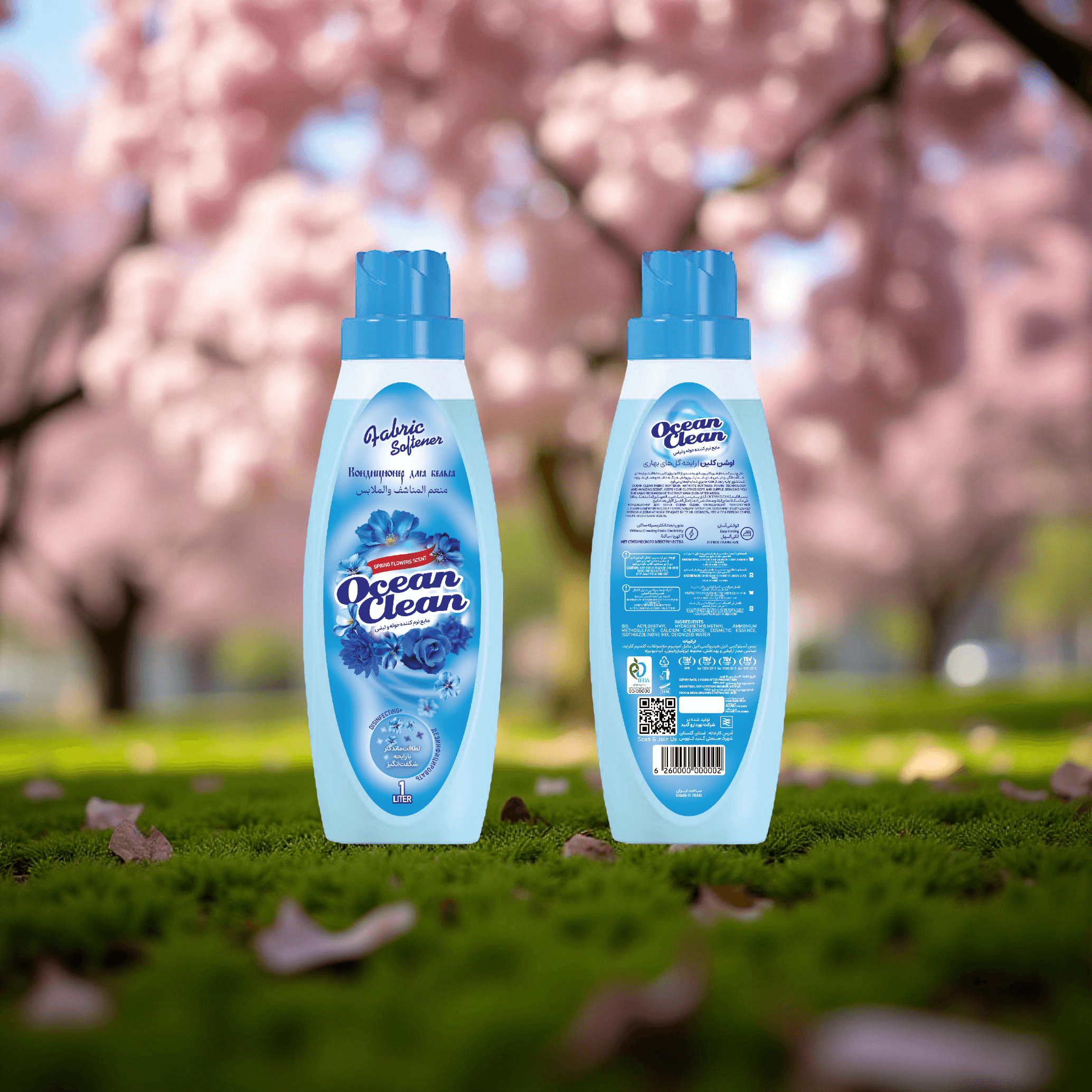 Ocean Clean Spring Floral Fabric Softener  1 Liter