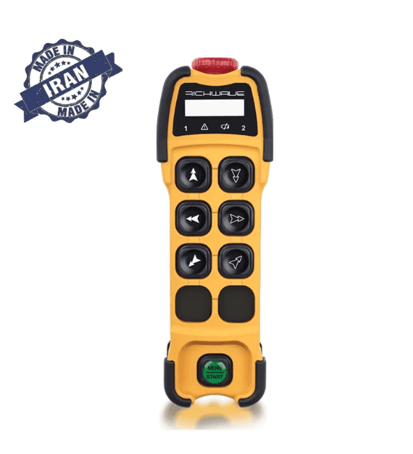 RichWave TE-S601A / TE-S602A  6-Button Single-Speed Overhead Crane Remote Control Transmitter