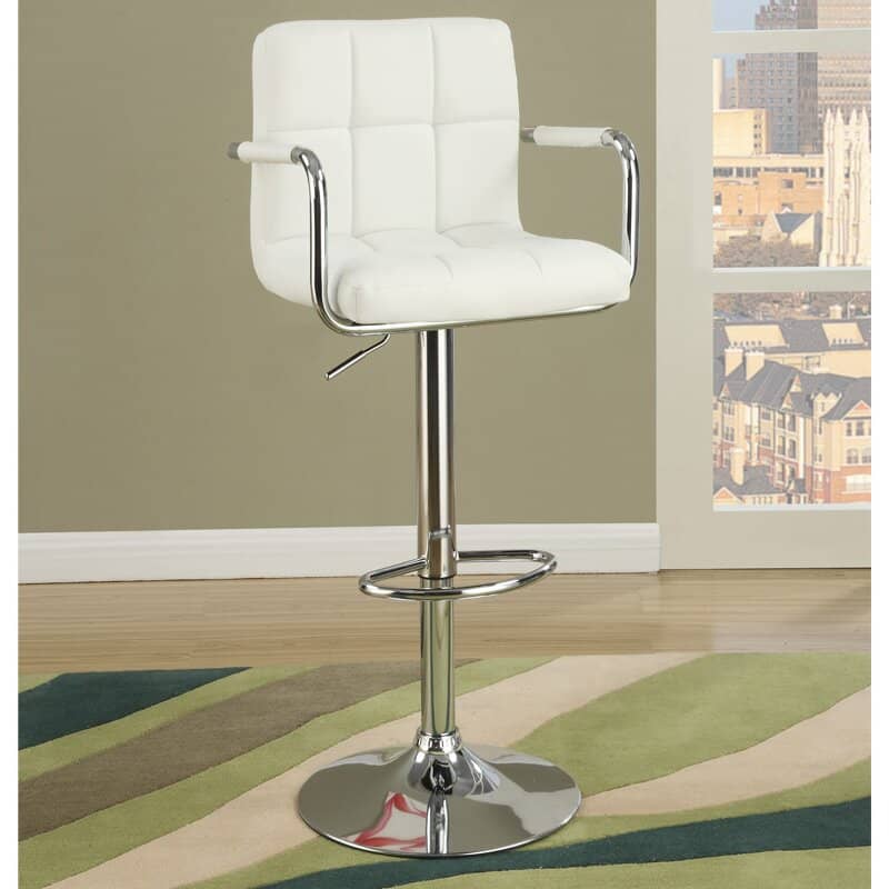 Open Jack Chair Model 508 - Silver Metal Base, Hydraulic Height Adjustment & 360 Swivel