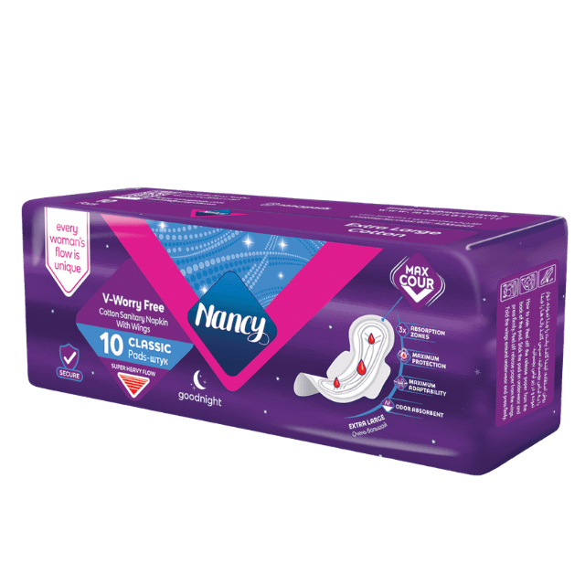 Fluff Sanitary Napkin- Extra Large - Cotton