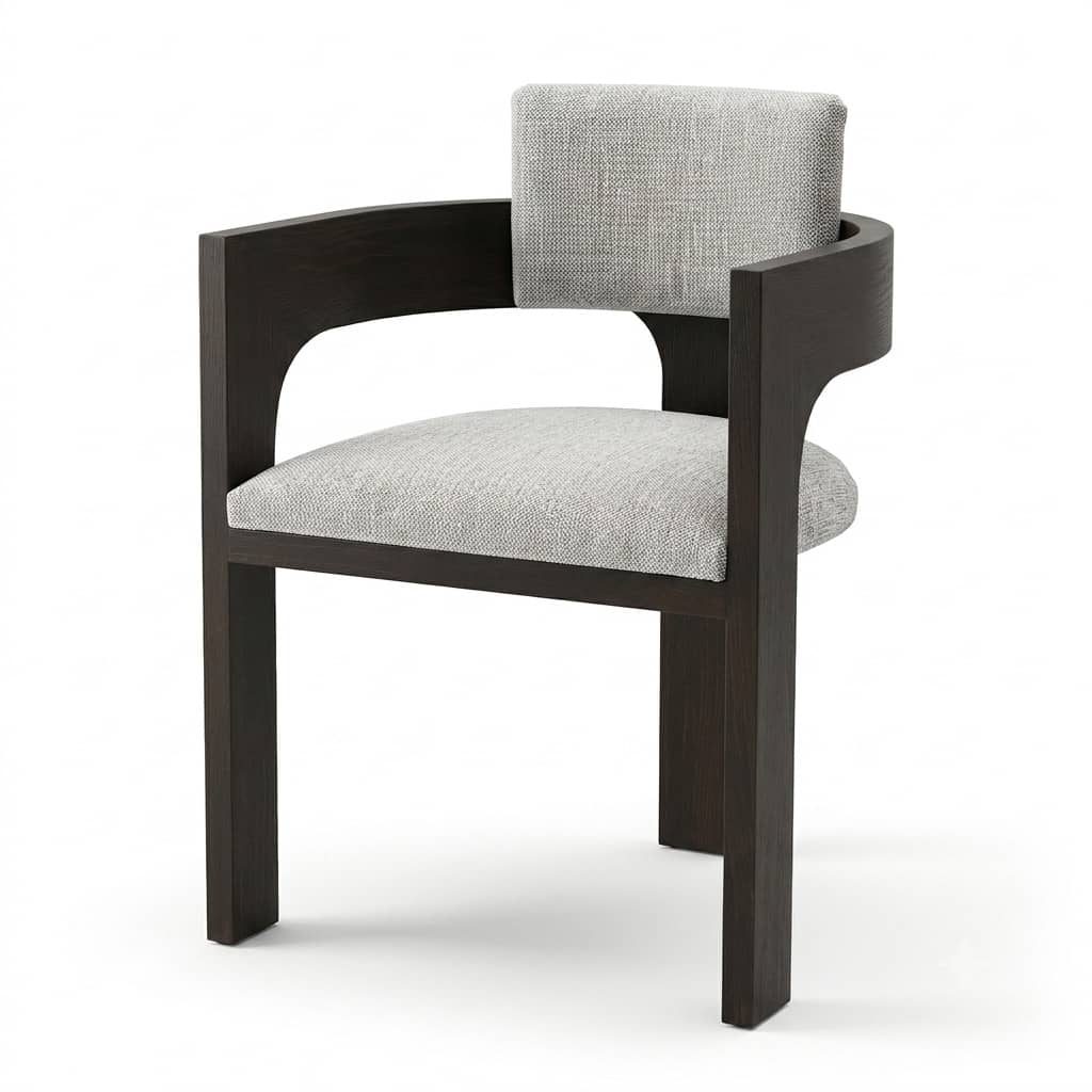 Zed Design Comfort Oak Wood Accent Chair