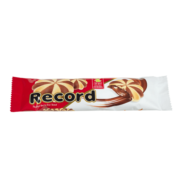 Record Biscuit with Chocolate Filling