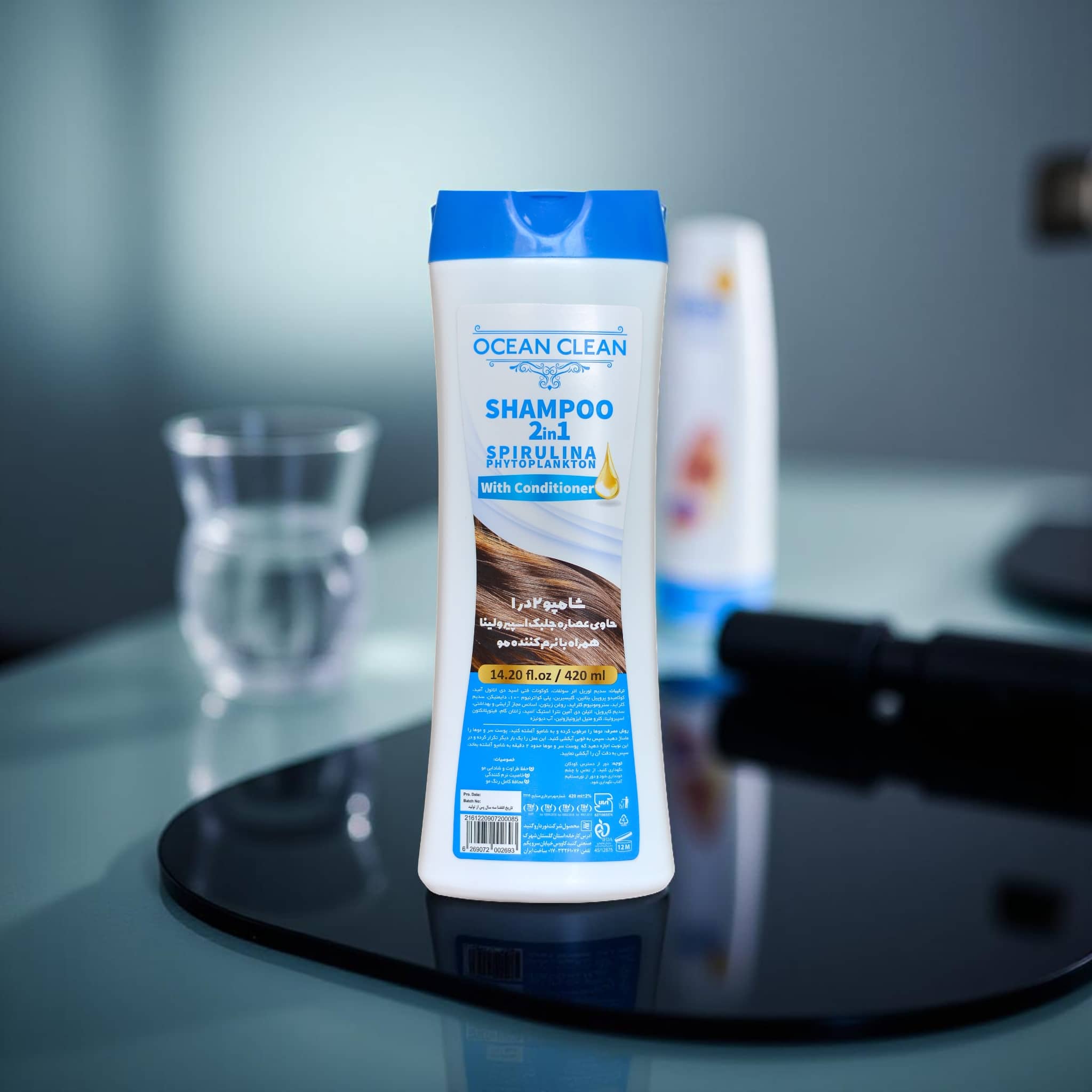 Ocean Clean 2-in-1 Spirulina Shampoo with Conditioner Hydrating & Strengthening Formula