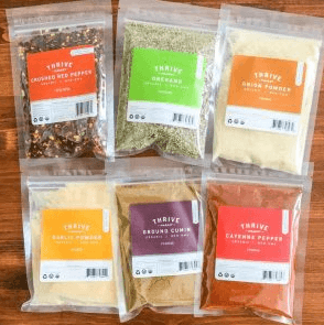 Plastic spice packaging