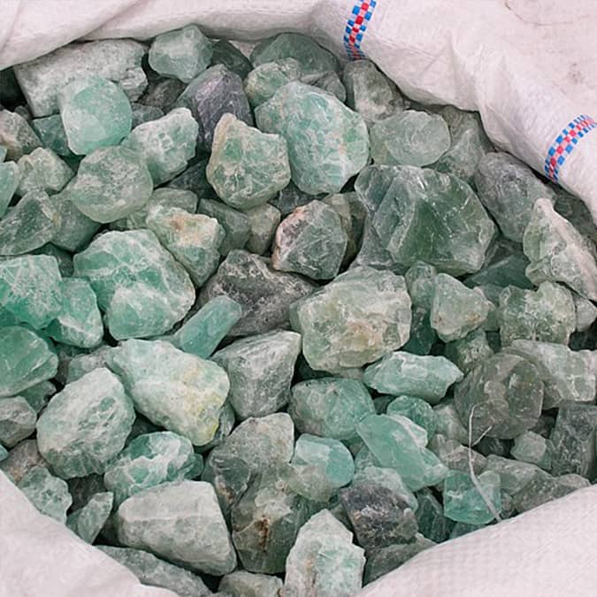 70% CaF₂ Metallurgical Grade Fluorspar (Calcium Fluoride) – 10–100MM, Iranian Mine Origin
