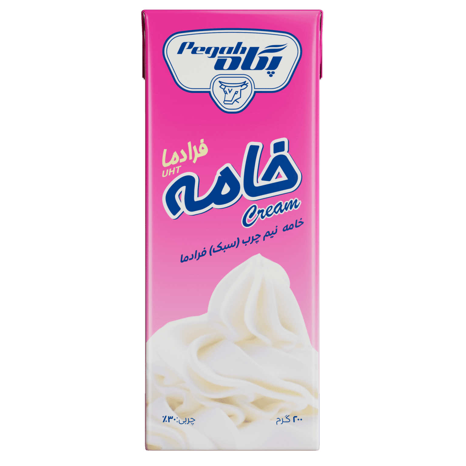 Pegah UHT Sterilized Semi-Fat Cream - 200 g