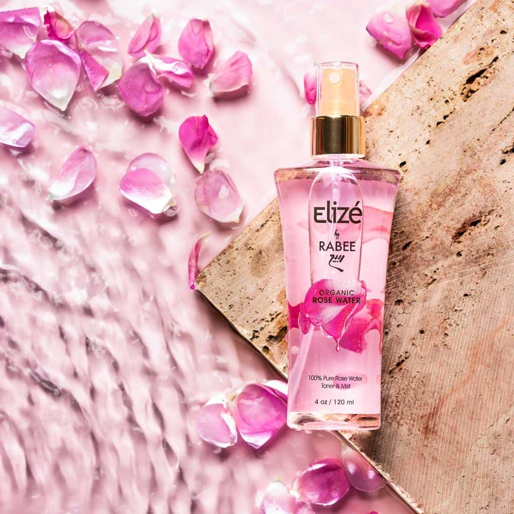 Rabee Rosewater Toner & Facial Mist with 24K Gold Dust  120 ml