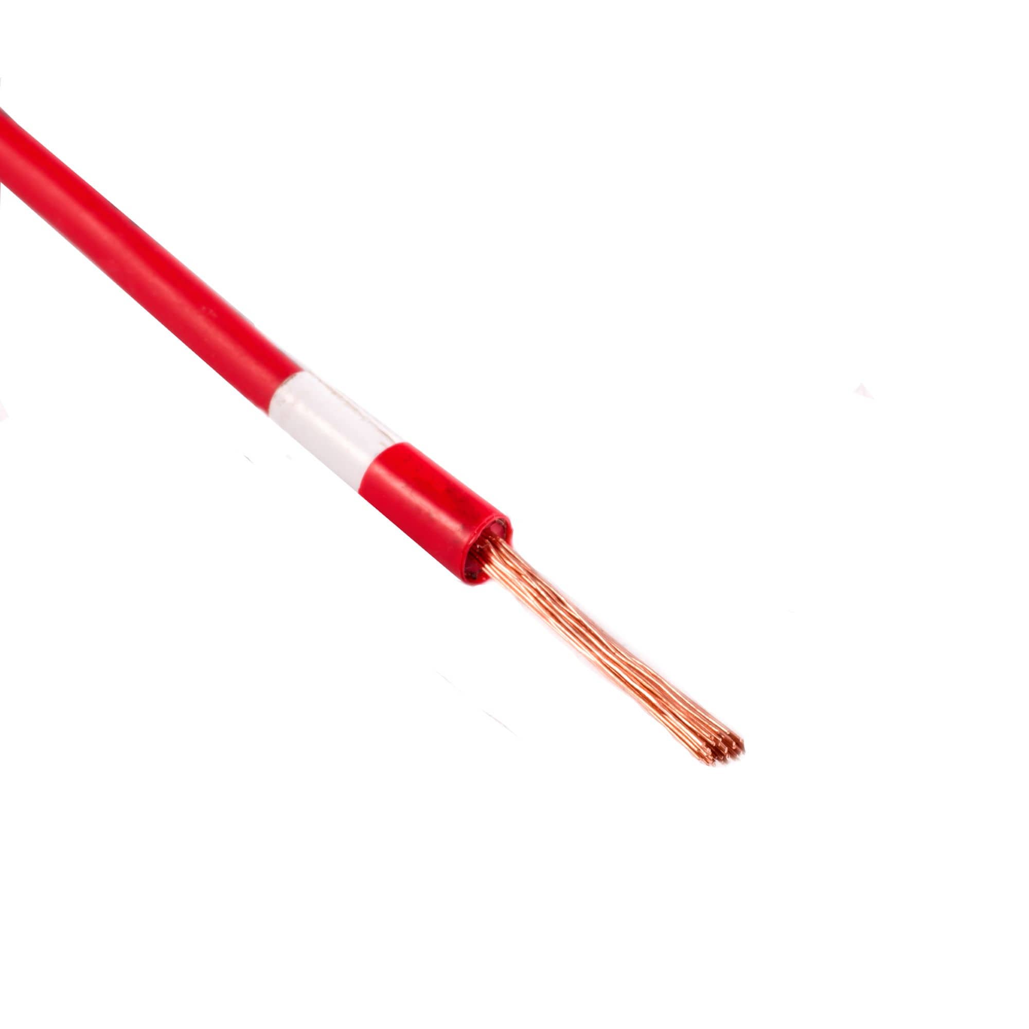Flexible single-core wires with a cross-section of 1