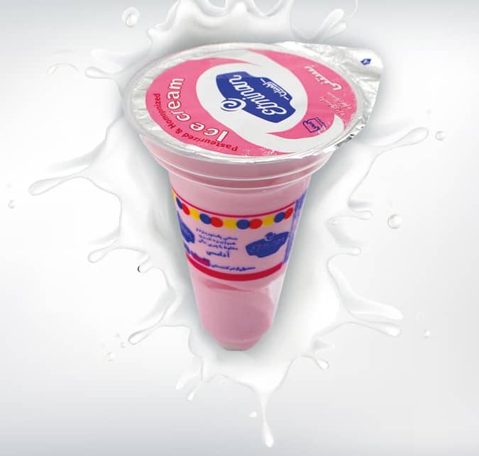 Pasteurized & Homogenized Bubble Gum Ice Cream (Cup Cone)