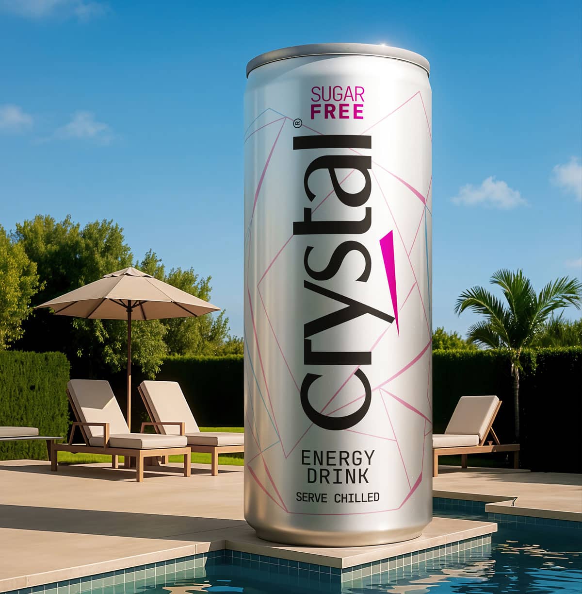 Crystal Energy Drink  Classic & Sugar Free Vitamin Energy Beverage 250ml