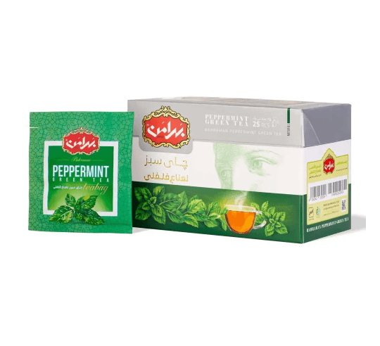 Peppermint Green Tea, 25 Tea Bags