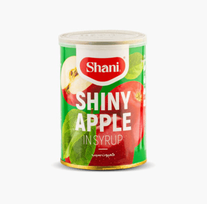 Canned Apple Compote in Sweet Syrup