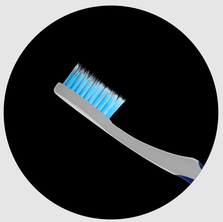 HiDent supertip tappered bristles toothbrush with cap