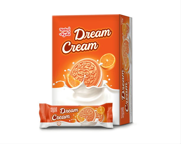 Vanilla biscuit with Orange Cream (6 pieces)