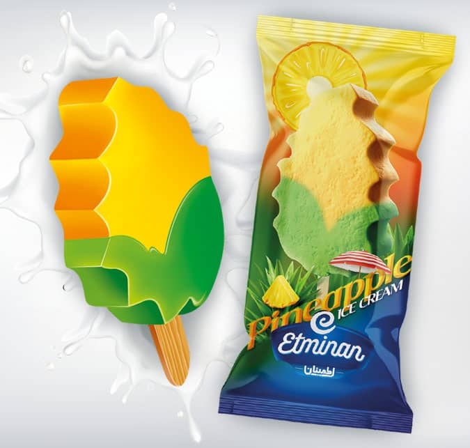Eminan Kids Novelty Stick Ice Cream   Egg, Pineapple, Watermelon & Superhero Shapes