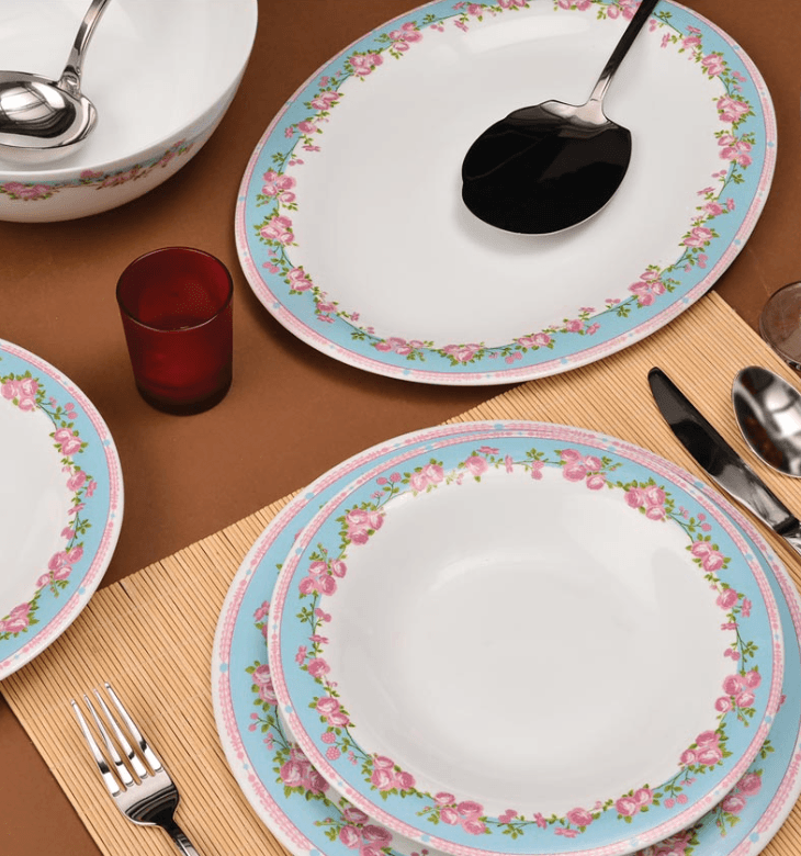 Porcelain Tableware Set  Round Design with Decorative Patterns (Various Designs Available)