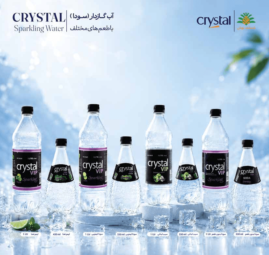 Crystal Flavored Sparkling Water Drink Lemon & Lebanese Apple Flavor