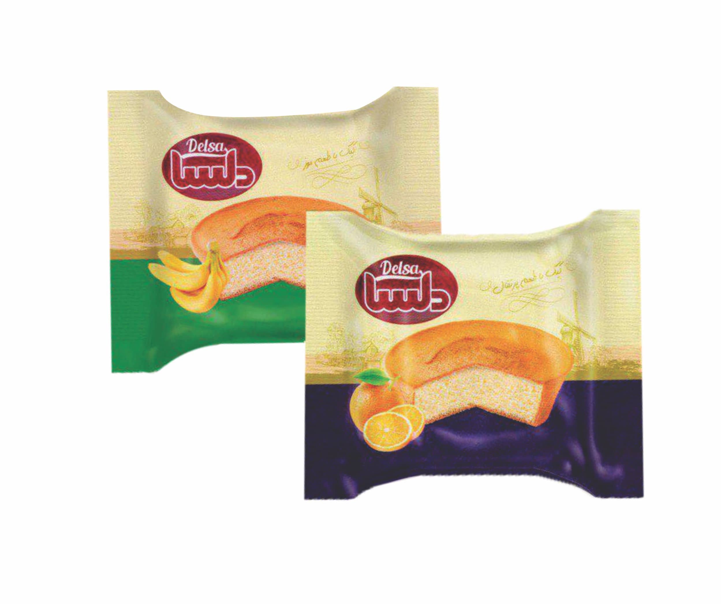 Delsa Oval Fruit Cake Banana & Orange Flavors