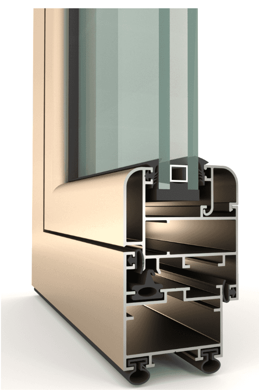 AH50 is a non-thermal break door and Window System
