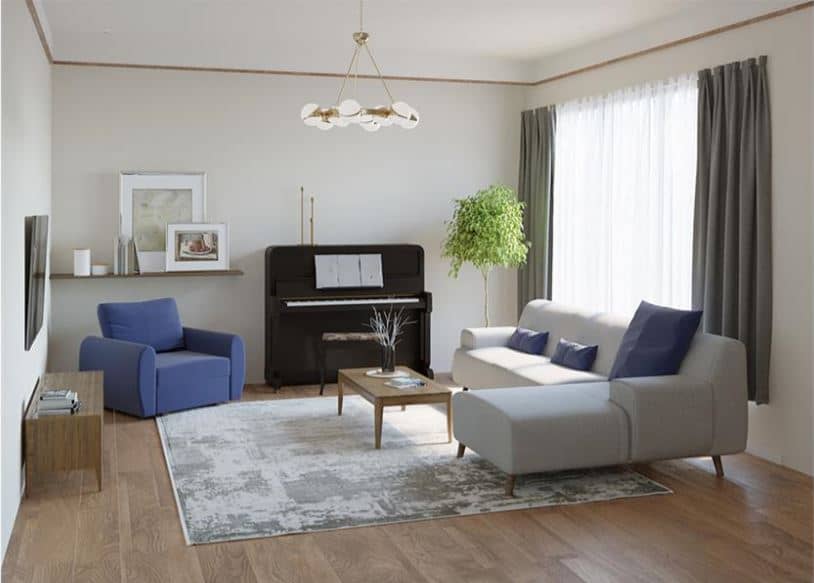 BENIZ Modern Sofa Set , Plywood Frame & High-Resilience Polyurethane Foam