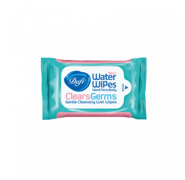 Antibacterial wet wipes for hands and face, 12 sheets