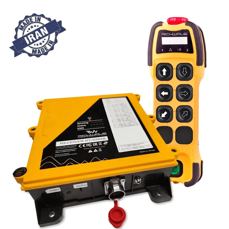 RichWave TE-RX/S601A / TE-RX/S602A  6-Button Single-Speed Overhead Crane Remote Control System